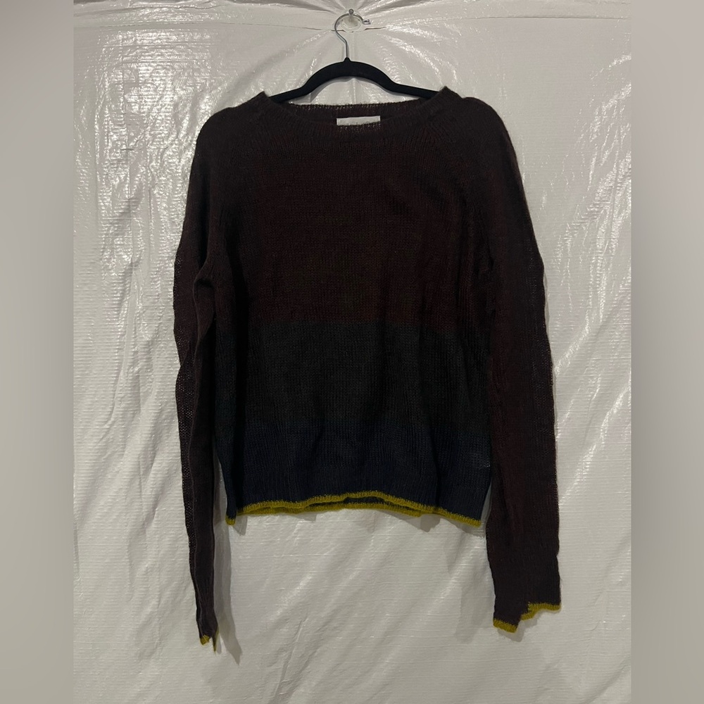 A.L.C. Brown Wool Blend Knit Sweater Size Large